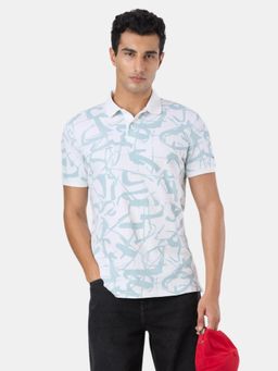 Pepe Jeans - White Pure Cotton Collar Neck Men's Polo T-Shirt