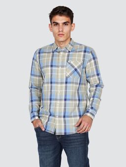 Wrangler - Men's Checked Multi-Color Regular Fit Shirt