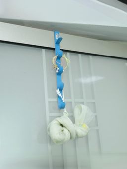 Kuber Industries - 5-Level Cloth Holder Blue