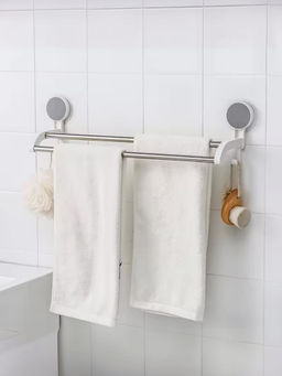 Kuber Industries - Towel Bars | Towel Cloth Hanger White