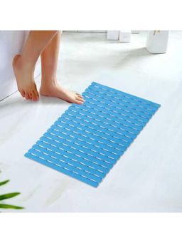 Kuber Industries - Bath Mat | PVC Bathroom Mat | Shower Bath Mat | JL-01A | Blue
