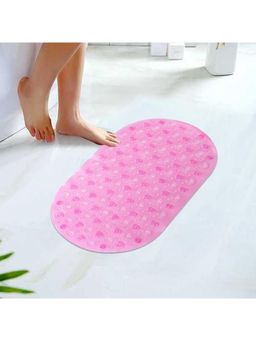 Kuber Industries - Bath Mat | PVC Bathroom Mat | Shower Bath Mat | Floor Tub Mat | Q-01C | Pink