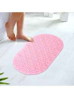 Kuber Industries - Bath Mat | PVC Bathroom Mat | Shower Bath Mat | Floor Tub Mat | Q-02D | Pink