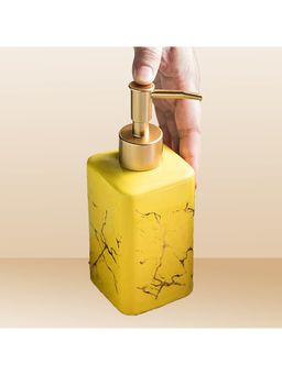 Kuber Industries - Liquid Soap, Handwash Soap, Soap Dispenser for Wash Basin | 320 ml | Yellow