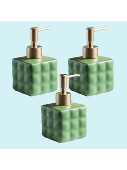 Kuber Industries - Liquid Soap Dispenser | Handwash Soap Dispenser |3 Piece | 220 ml | Green