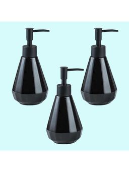 Kuber Industries - Liquid Soap Dispenser | Handwash Soap Dispenser | 3 Piece | 250 ml | Black