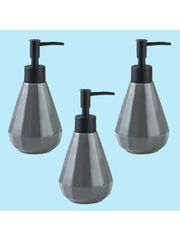 Kuber Industries - Liquid Soap Dispenser | Handwash Soap Dispenser | 3 Piece | 250 ml | Gray