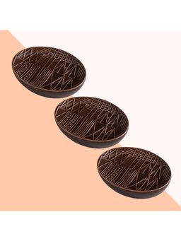 Kuber Industries - Soap Holder Handwash Soap Dispenser for Wash Basin 3 Piece JY00036 Brown