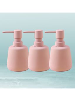 Kuber Industries - Liquid Soap & Handwash Soap Dispenser 3 Piece 260 ml JY00159PK Pink