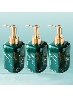 Kuber Industries - Liquid Soap Dispenser | Handwash Soap Dispenser | 3 Piece |300 ml | Green