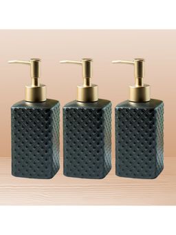 Kuber Industries - Liquid Soap Dispenser | Handwash Soap Dispenser | 3 Piece |350 ml | Black