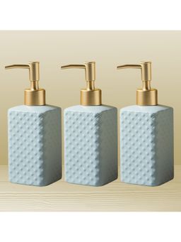 Kuber Industries - Liquid Soap Dispenser | Handwash Soap Dispenser | 3 Piece | 350 ml | ZX021GY | Blue
