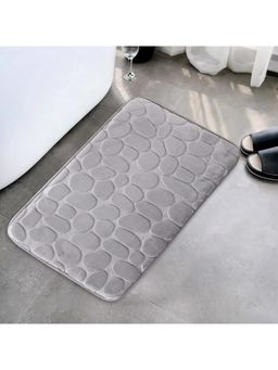 Kuber Industries - Bath Mat | Bathroom Mat | Mat for Bathroom | Shower Bath Tub Mat |SZ-01B | Gray
