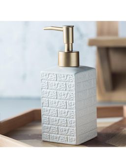 Kuber Industries - Liquid Soap, Handwash Soap, Soap Dispenser for Wash Basin | 350 ML | White