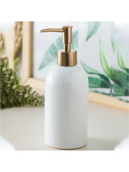 Kuber Industries - Liquid Soap, Handwash Soap, Soap Dispenser for Wash Basin | 420 ML | White
