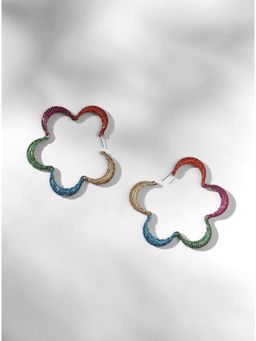 Outhouse - Christina Hoop Earrings In Multicolour