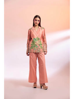 Gazab By Miku Kumar - Peach La Touquet Paris Co-Ord (Set of 2)