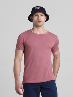 Jack & Jones - Pink Slim Fit T-Shirt