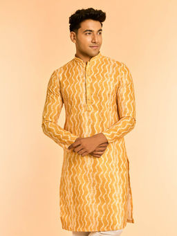 Diwas by Manyavar - Sun-Kissed Celebration Yellow Kurta for Men
