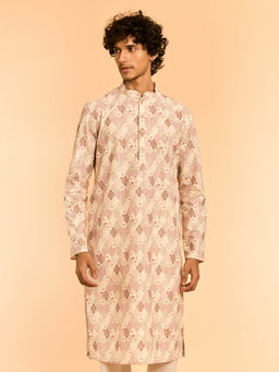 Diwas by Manyavar - Cream Cotton Kurta for Men