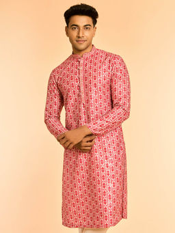 Diwas by Manyavar - Red Elegance Kurta for Men