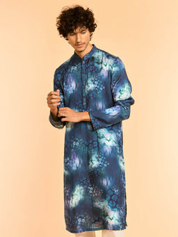 Diwas by Manyavar - Navy Blue Festive Kurta for Men