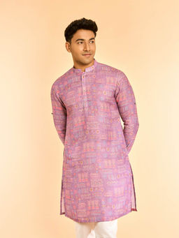 Diwas by Manyavar - Purple Kurta for Men