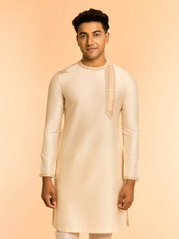 Diwas by Manyavar - Cream Elegance Kurta for Men