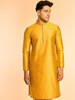Diwas by Manyavar - Yellow Kurta for Men