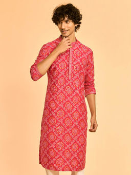 Diwas by Manyavar - Pink Kurta for Men
