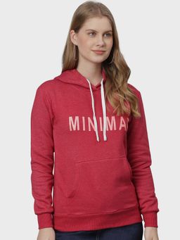 Campus Sutra - Maroon Printed Sweatshirt