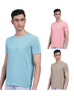 FREECULTR - Mens Bamboo Undershirt Anti Microbial Lounge Wear T-shirt (Pack of 3)