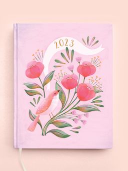 Happywagon - Blush Blossom Hardbound Planner