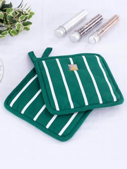 Maspar - Celtic Cotton Printed Green 2Pc Pot Holder Set