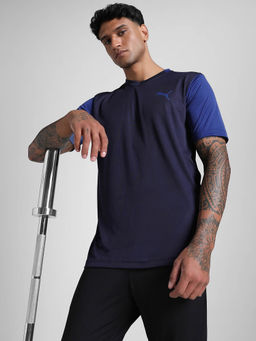 Puma - Navy Blue Colorblock T-shirt