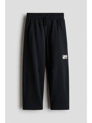 Buy H&M Boys Black Barrel-Leg Trackpant (8-9 Years) - Image 1