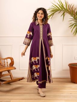 Autumnlane - Karen Aztec Printed Cotton Kurta with Pant