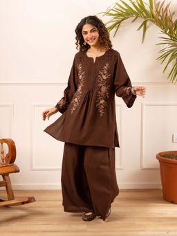 Autumnlane - Karen Fali Embroidery Cotton Co-Ord Set