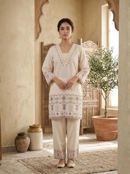 Autumnlane - Marda Baster Embroidery Cotton Co-Ord Set