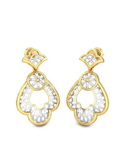 Candere by Kalyan Jewellers - 14K Yellow Gold Lightweight Dangle Earring (One Size)