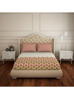 SPACES - 100% Cotton Bedsheets Double Soft Feel Skin Safe Breathable