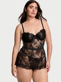Victoria's Secret - Very Sexy Wicked Unlined Rose Lace Apron (Set of 2)