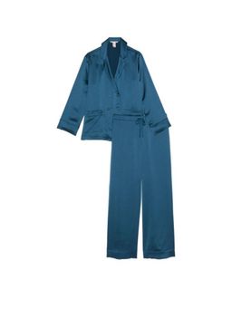 Victoria's Secret - Luxe Satin Double -Breasted Long Pajama (Set of 2)