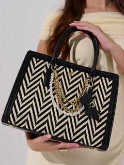 Akiki London - Black Vegan Leather Women Satchel Bag