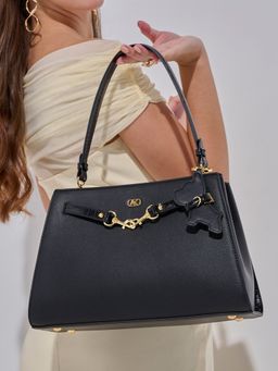 Akiki London - Black Vegan Leather Women Hobo Bag