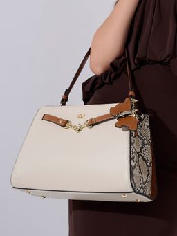 Akiki London - Beige Vegan Leather Women Hobo Bag