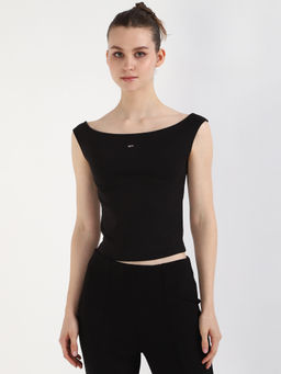 Tommy Hilfiger - Womens Casual Top Black