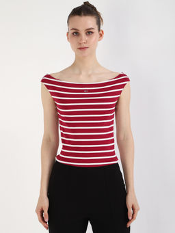 Tommy Hilfiger - Womens Casual Top Red