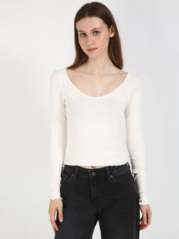 Tommy Hilfiger - Womens Casual Top Off White