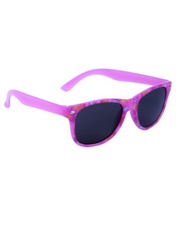 Spiky - Purple Frame Black Lense Wayfarer UV Protection Sunglass Pnaple_Prnt_Vio